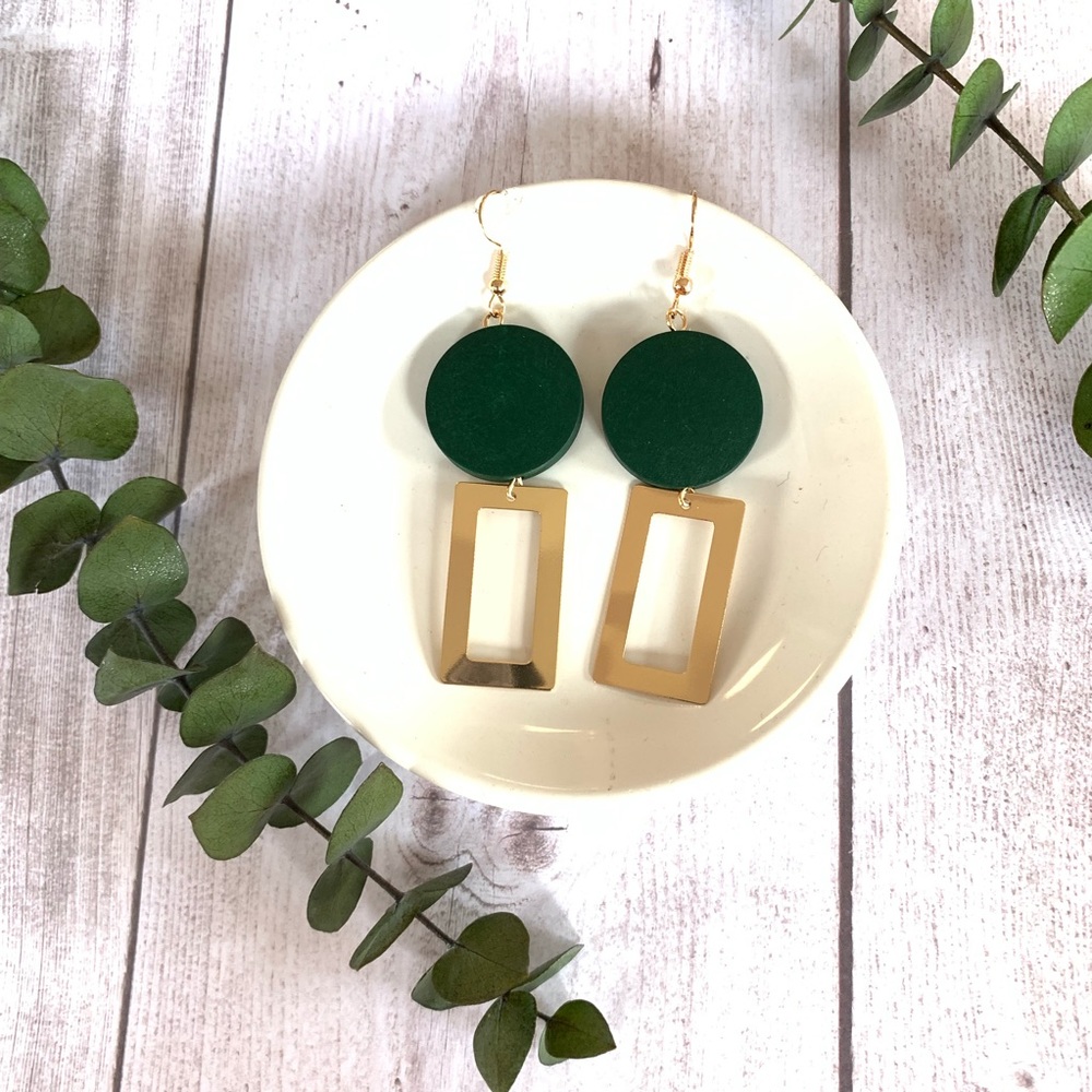 Geometric Drop Earrings